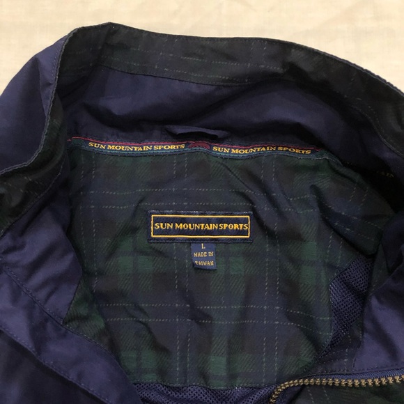 Sun Mountain Sports Dark Purple Green Plaid Jacket - Picture 3 of 7
